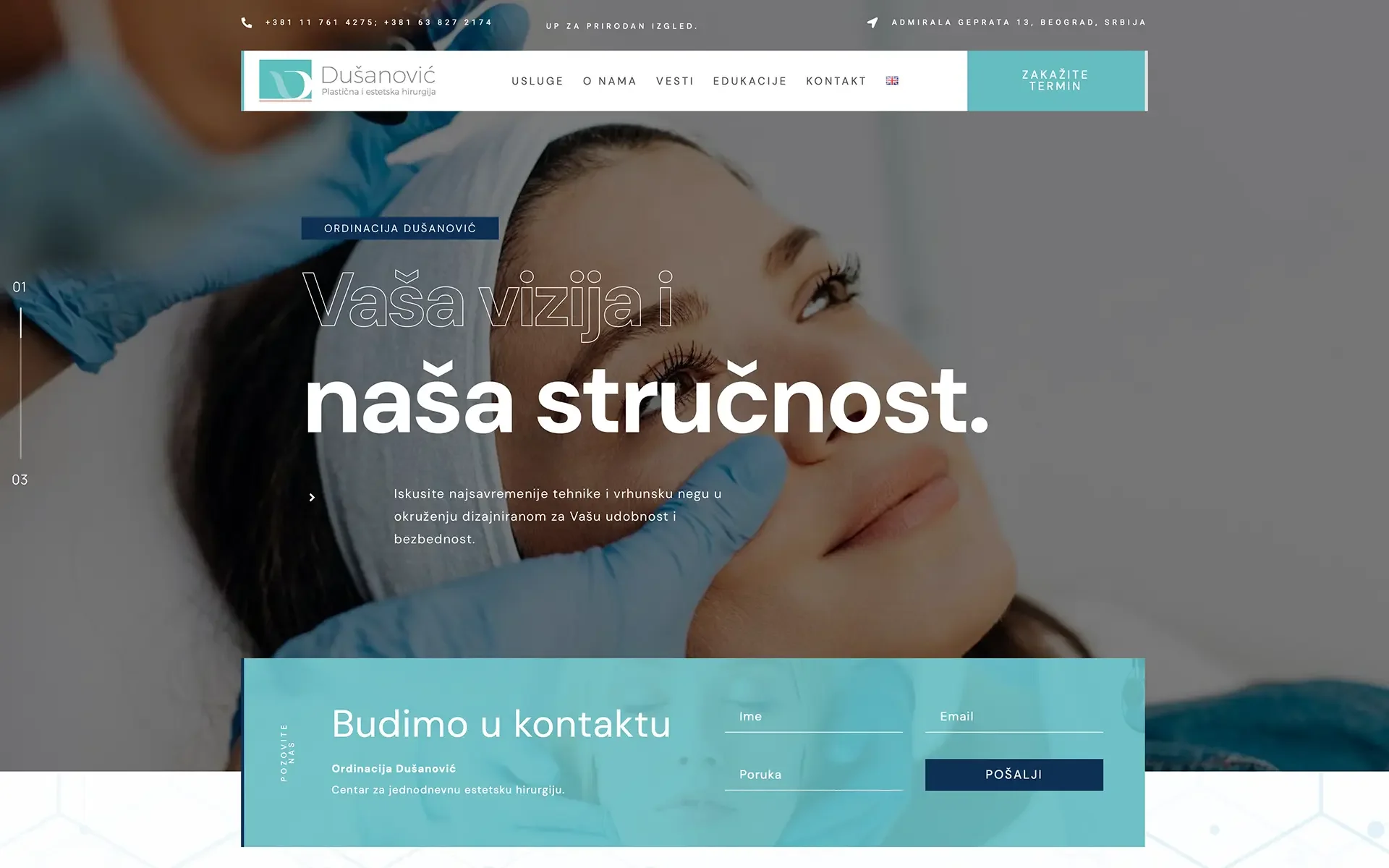 Ordinacija Dusanovic Snimak ekrana