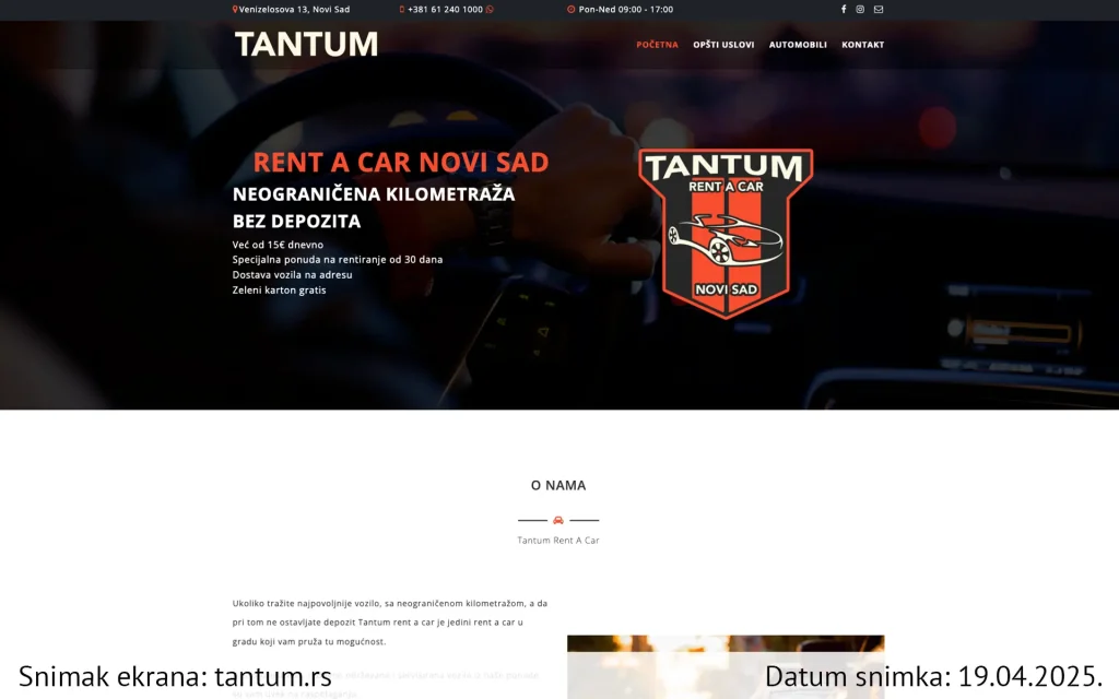 Tantum rs veb sajt